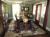 Restoration Dining Set w/ 8 Leather Chairs