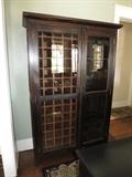 Vintage Mission-Style Wine Cabinet