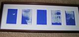 Framed card in five depictions 