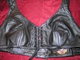 Harley Davidson leather bra top