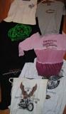 Harley Davidson womesn's shirts, tank tops, and sweatshirts size M and L
