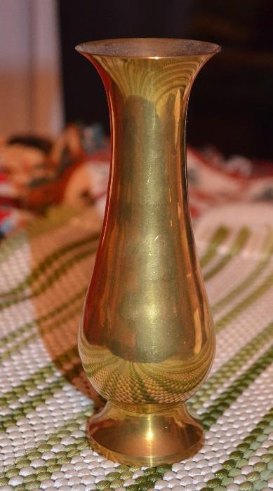 Solid Brass Vase, and other Accent Pieces from India