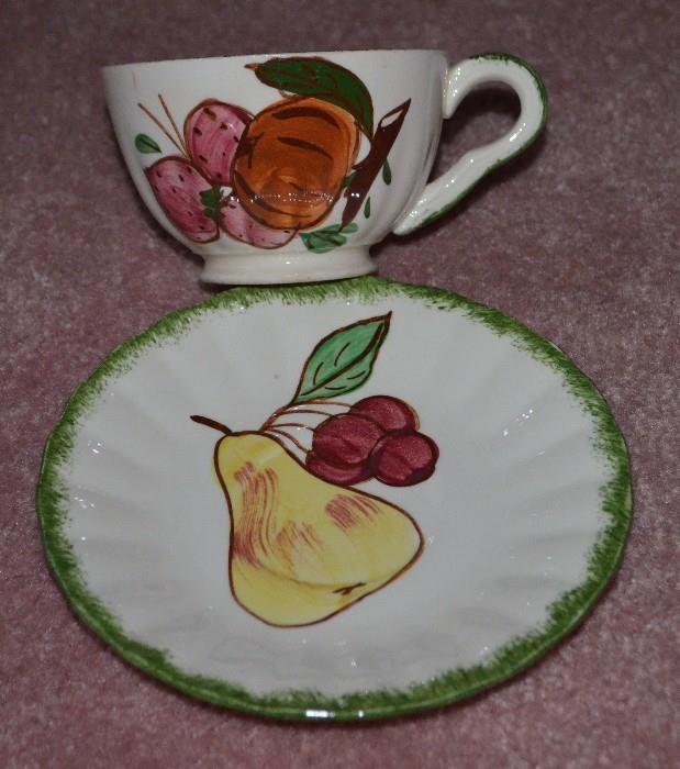 Blue Ridge Pottery Cup and Saucer