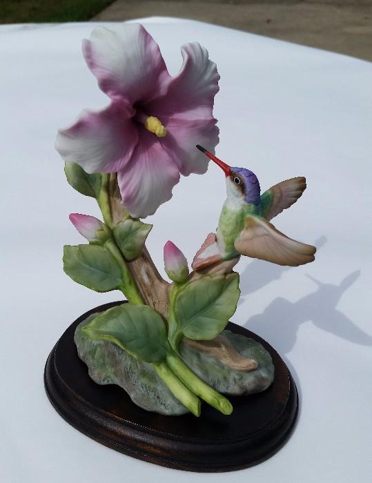 Homco Porcelain Hummingbird Figurine