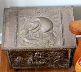 Brass Firewood Box - 25.00 - Let it sail into your home  for the winter!