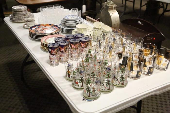 sets of china and glassware. These images are only a portion of what is available at this sale. 