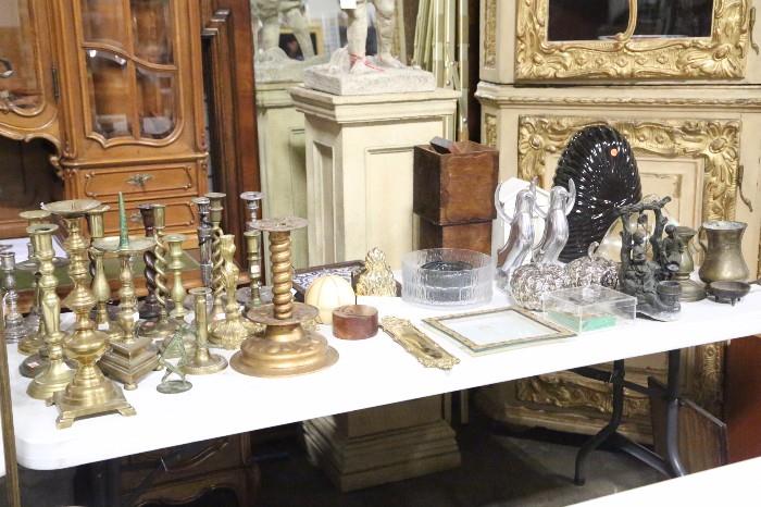 antique brass candle sticks and more. These images are only a portion of what is available at this sale. 