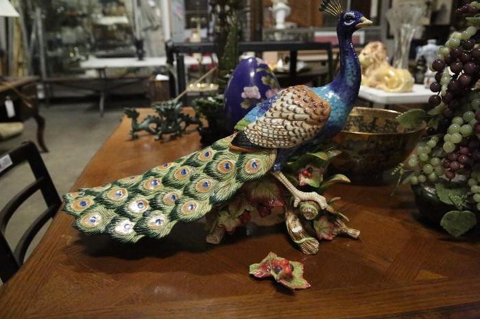 porcelain peacock, These images are only a portion of what is available at this sale. 