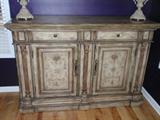 NEW ORLEANS STYLE BUFFETT  63inches , HOOKER FURNITURE CO. NICE, HAND PAINTED