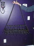 POT  HOLDER CEILING MOUNT,,,OR YOU COULD JUST HAVE YOUR SPOUSE HOLD IT -------FOREVER !