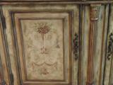 VIEW OF HAND PAINTING ON BUFFET