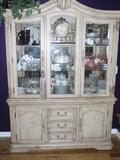 Ashley Millenium China Cabinet with mirrored back. 2PC UNIT