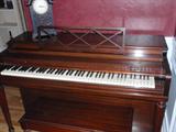GILBRANSEN-1948 PIANO WITH MATCHING BENCH, SOUNDS GREAT
