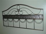 METAL WALL DECOR,ABOUT THE SIZE OF TWIN BED HEADBOARD