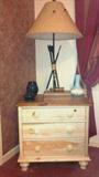 WE HAVE TWO END TABLES FOR BEDROOM SET