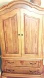 LARGE WARDROBE, LOUISIANA HAND PAINTED, ETHAN ALLEN