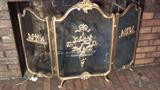 brass fireplace screen