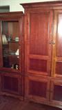 very nice condition, three pc. entertainment center