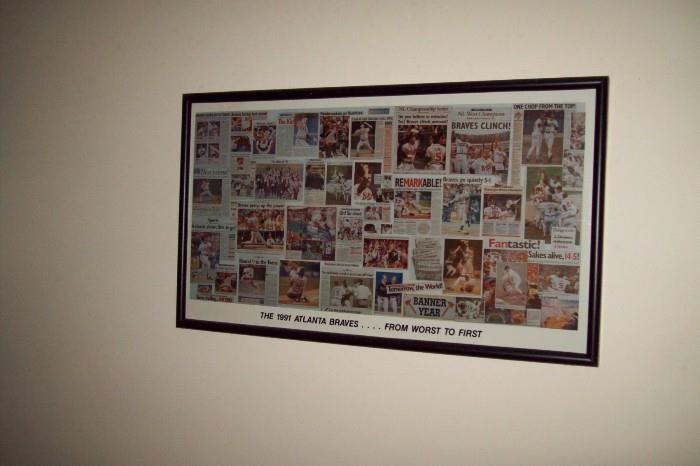 ATLANTA BRAVES - WORST TO THE FIRST Framed Picture