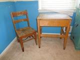 Child's School Desk & Chair