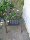 Metal Patio Chair 1 of 4 & Table