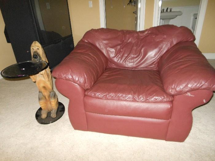 arm chair and dog side table 