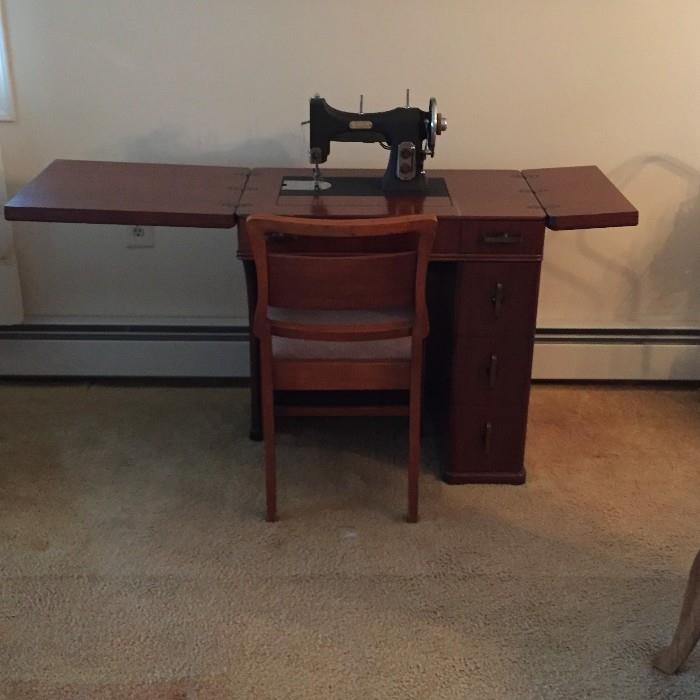 Vintage White Rotary Sewing Machine - $75 or best offer