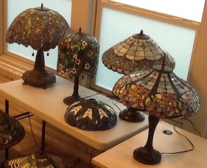 Another shot of Tiffany styled lamps.