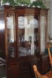 Mahogany china cabinet in perfect condition.