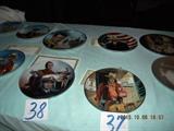 John Wayne commemorative plates with certificate of authenticity