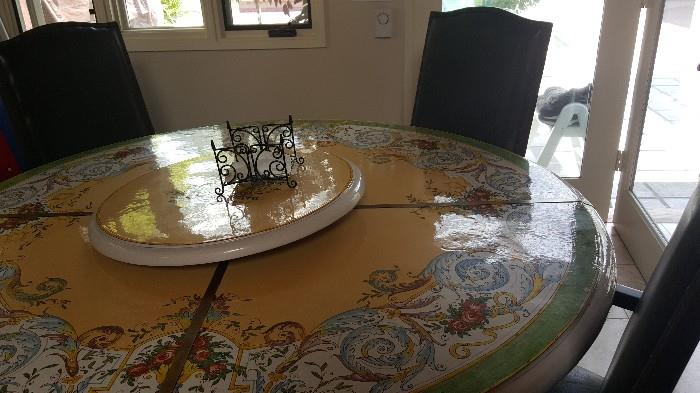 Gorgeous Hand-Painted Table from Italy