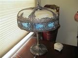 TIFFANY STYLE, ANTIQUE LAMP