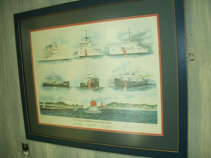 1990 Coast Guard 200th Anniversary print by Gary Oodmark