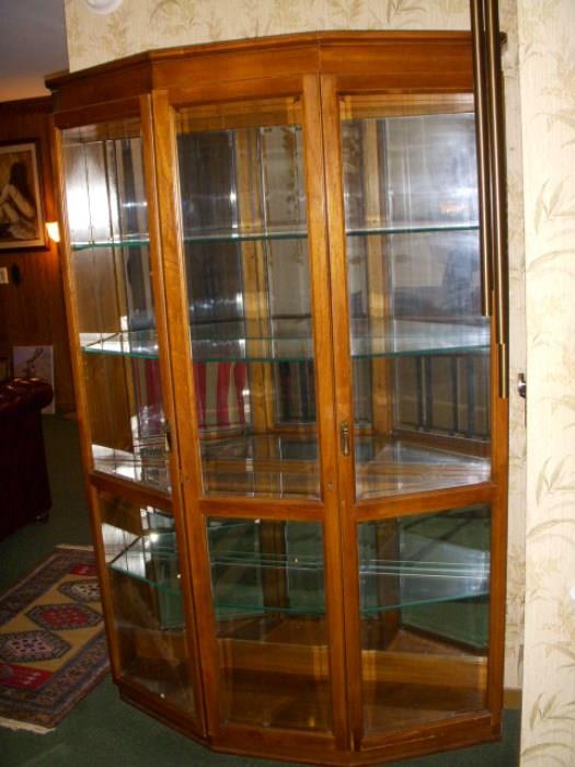 Large lighted display or curio cabinet