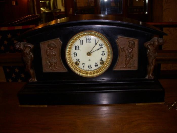 Cast iron Ansonia clock