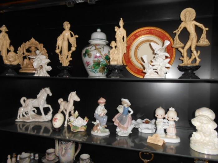 Asian figurals, " Ivory- like"