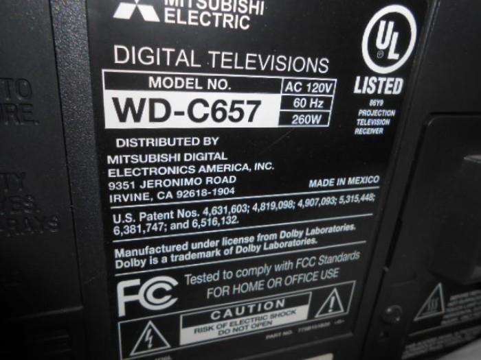 Digital TV model number