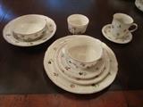 Villeroy & Boch. Pattern Petite Fleur.  This photo shows place settings.