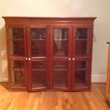 Antique lighted hutch