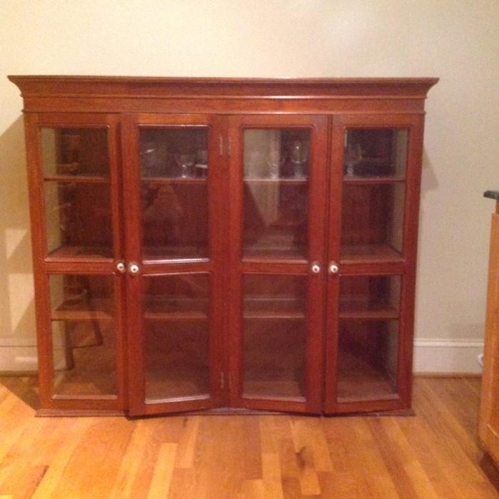 Antique lighted hutch