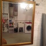Large Gold Mirror.