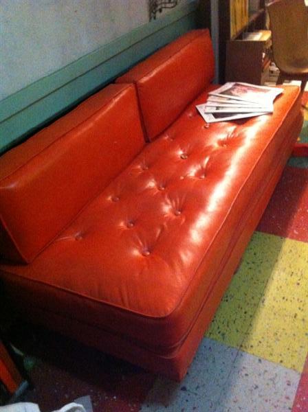 Mid Century Modern ORANGE daybed. No rips or tears!
