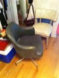 Vintage, mid century modern, green chair. 4 available!