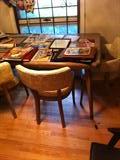 Mid Century Modern 6 chairs and 1 table.