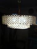 1960's hanging crystal lamp. Very Candace Olsen.