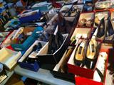 Just a fraction of vintage shoes available.
