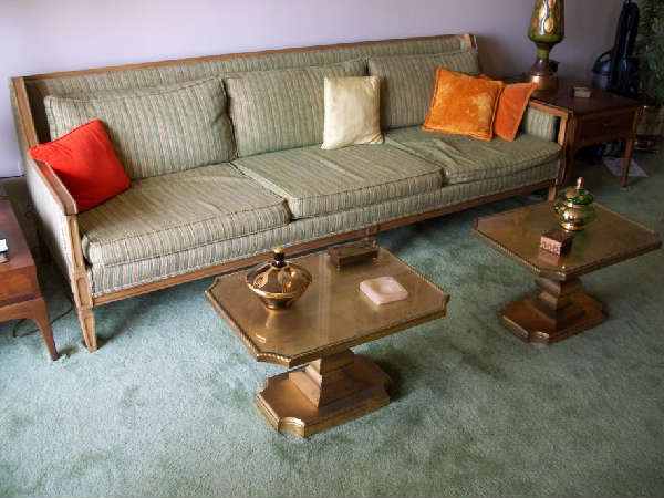 Come on Design Stars--Steam clean or new fabric? Can you can make this Hollywood Glam sofa sing?