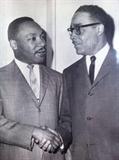 Photo of Dr. Martin Luther King & Chauncey Eskridge, Esq., husband of Yvonne Jackson Eskridge.