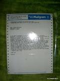 Mailgram from CORETTA SCOTT KING to Yvonne Jackson offering condolences upon the passing of her husband Attorney Chauncey Eskridge. Bids accepted in increments of $20. Starting bid is: $50