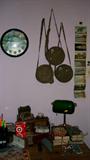 Office items, Boy Scout memorabilia, vintage radios...